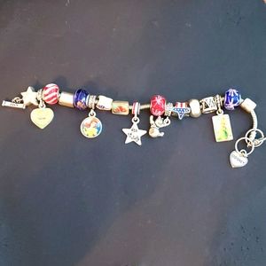 Disney July 4th charm bracelet